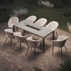 Ambition 8 Seat Rectangular Fire Pit Dining Set