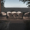Ambition 8 Seat Rectangular Fire Pit Dining Set