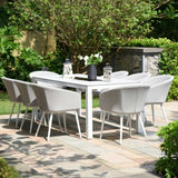 Ambition 8 Seat Rectangular Fire Pit Dining Set