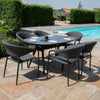 Pebble 6 Seat Oval Dining Set