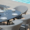 Pebble 6 Seat Oval Dining Set