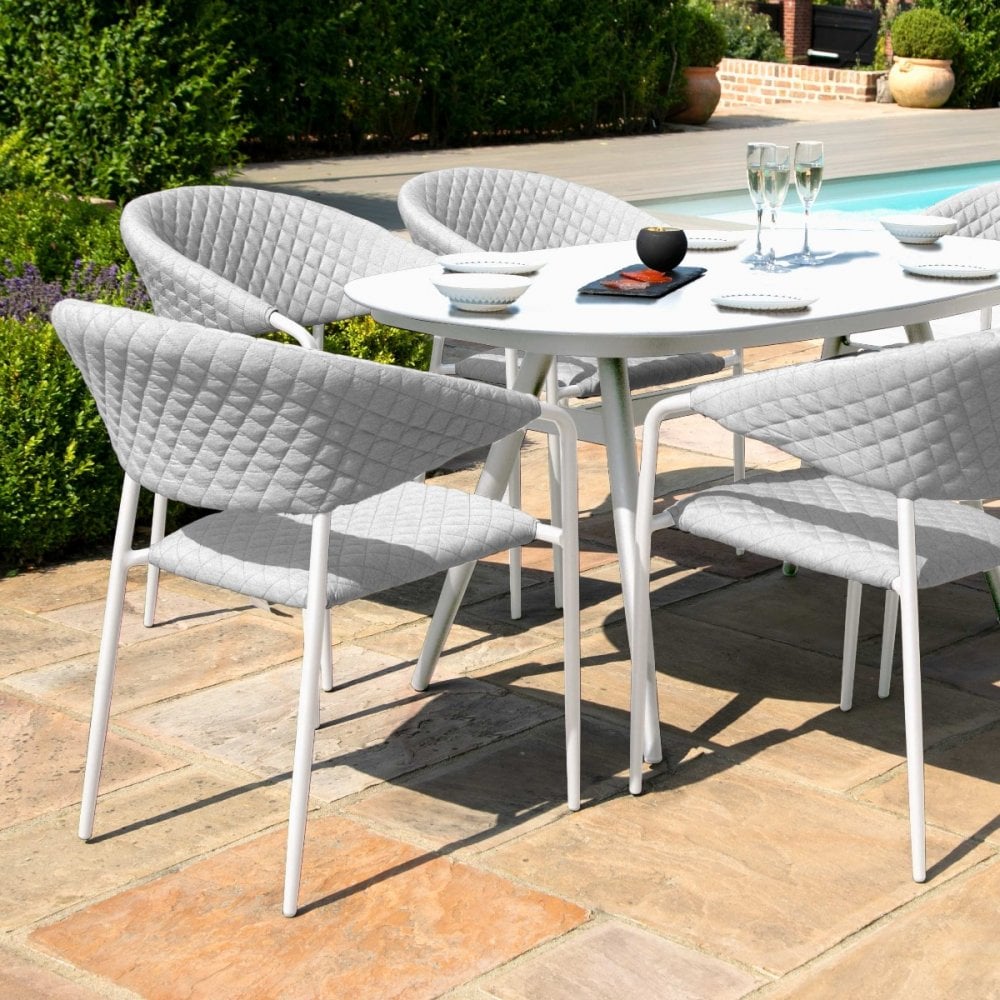 Pebble 6 Seat Oval Dining Set