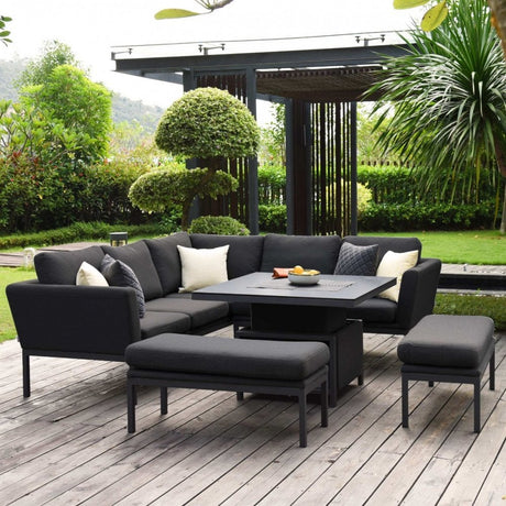 Pulse Square Corner Dining Set with Rising Table