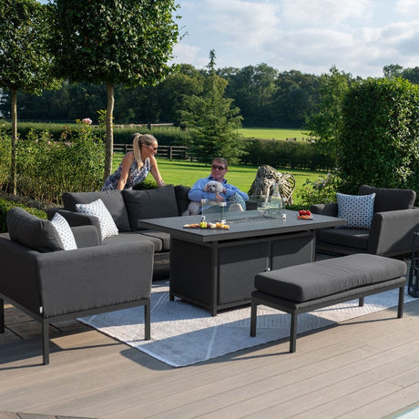 Pulse 3 Seat Sofa Dining Set with Fire Pit