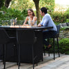 Regal 8 Seat Rectangular Fire Pit Bar Set