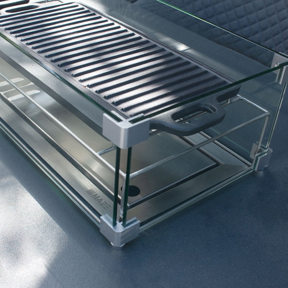 Regal 8 Seat Rectangular Fire Pit Bar Set
