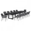 Zest 12 Seat Rectangular Fire Pit Dining Set