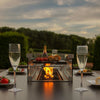 Zest 12 Seat Rectangular Fire Pit Dining Set