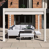 Como Pergola Aluminium Square 30x30 with 4 Drop Sides