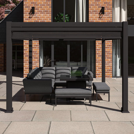 Como Pergola Aluminium Rectangular 30x40 with 4 Drop Sides