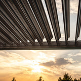 Como Pergola Aluminium Rectangular 30x40 with 4 Drop Sides