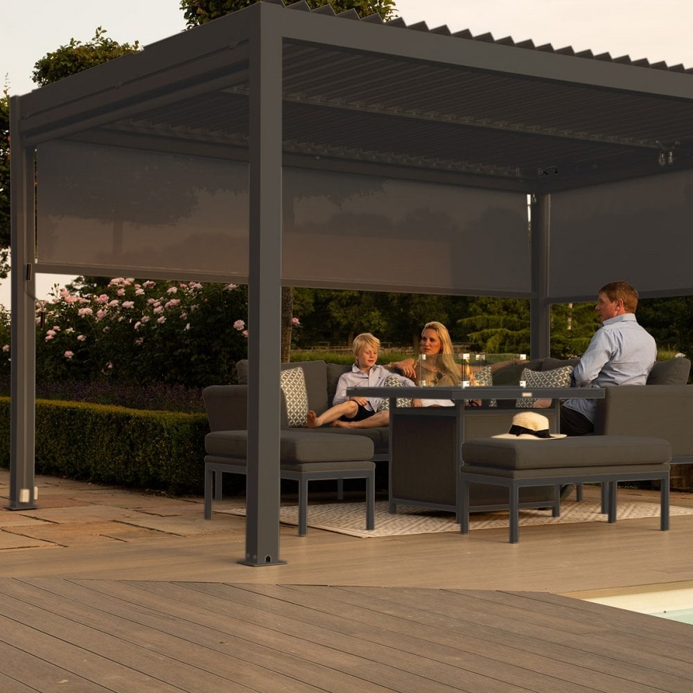 Como Pergola Aluminium Rectangular 30x40 with 4 Drop Sides
