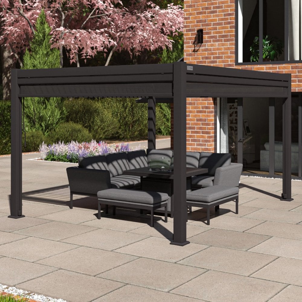 Como Pergola Aluminium Rectangular 30x40 with 4 Drop Sides