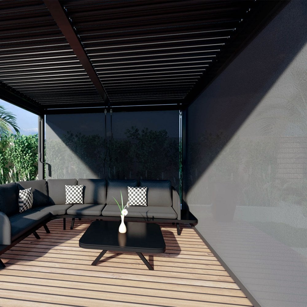 Como Pergola Aluminium Rectangular 30x40 with 4 Drop Sides