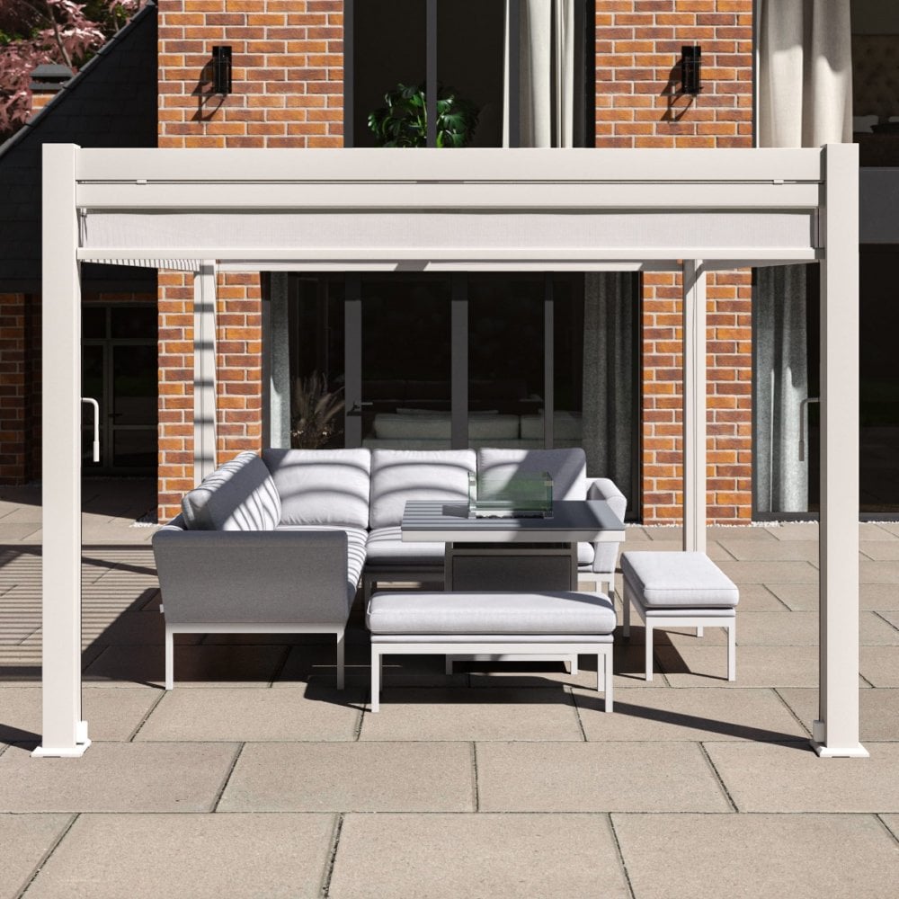 Como Pergola Aluminium Rectangular 30x40 with 4 Drop Sides