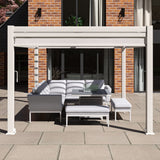 Como Pergola Aluminium Rectangular 30x40 with 4 Drop Sides