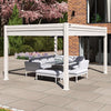 Como Pergola Aluminium Rectangular 30x40 with 4 Drop Sides