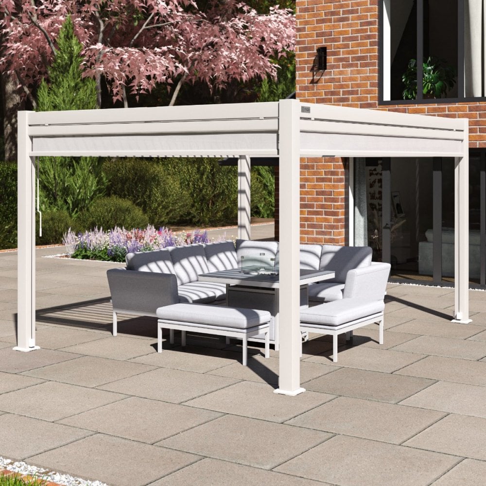 Como Pergola Aluminium Rectangular 30x40 with 4 Drop Sides