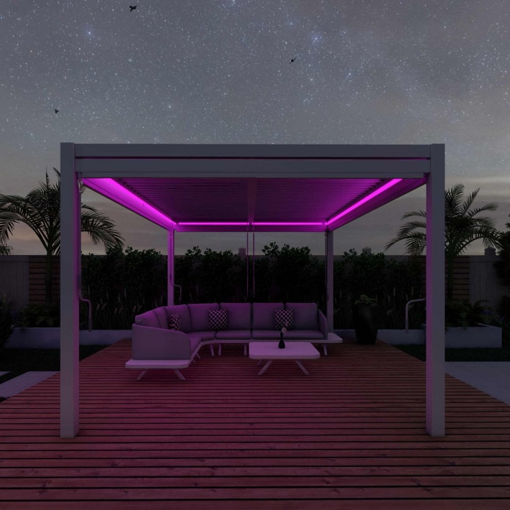 Como Pergola Aluminium Rectangular 30x40 with 4 Drop Sides