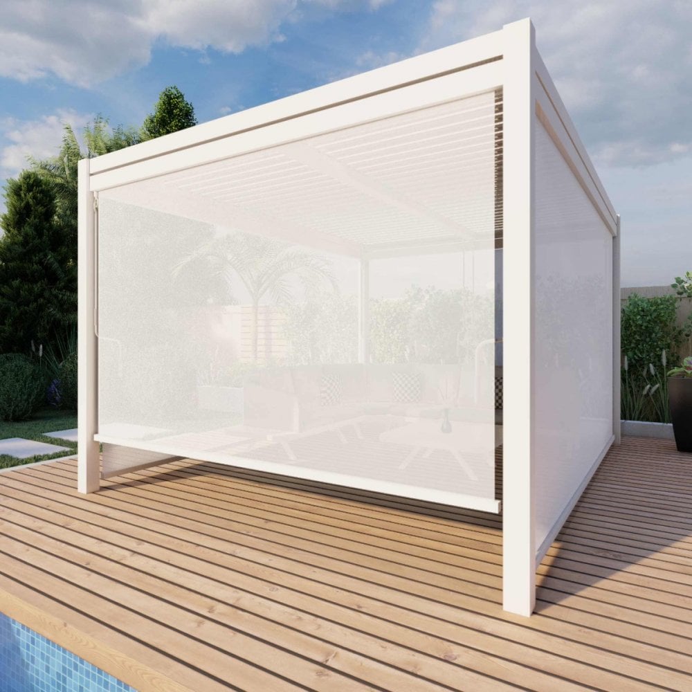 Como Pergola Aluminium Rectangular 30x40 with 4 Drop Sides