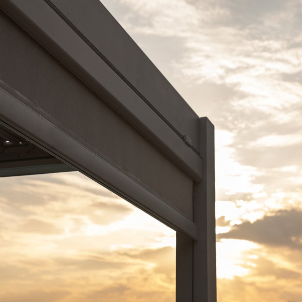 Como Pergola Aluminium Square 40x40 with 4 Drop Sides
