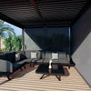 Como Pergola Aluminium Square 40x40 with 4 Drop Sides