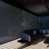 Como Pergola Aluminium Square 40x40 with 4 Drop Sides