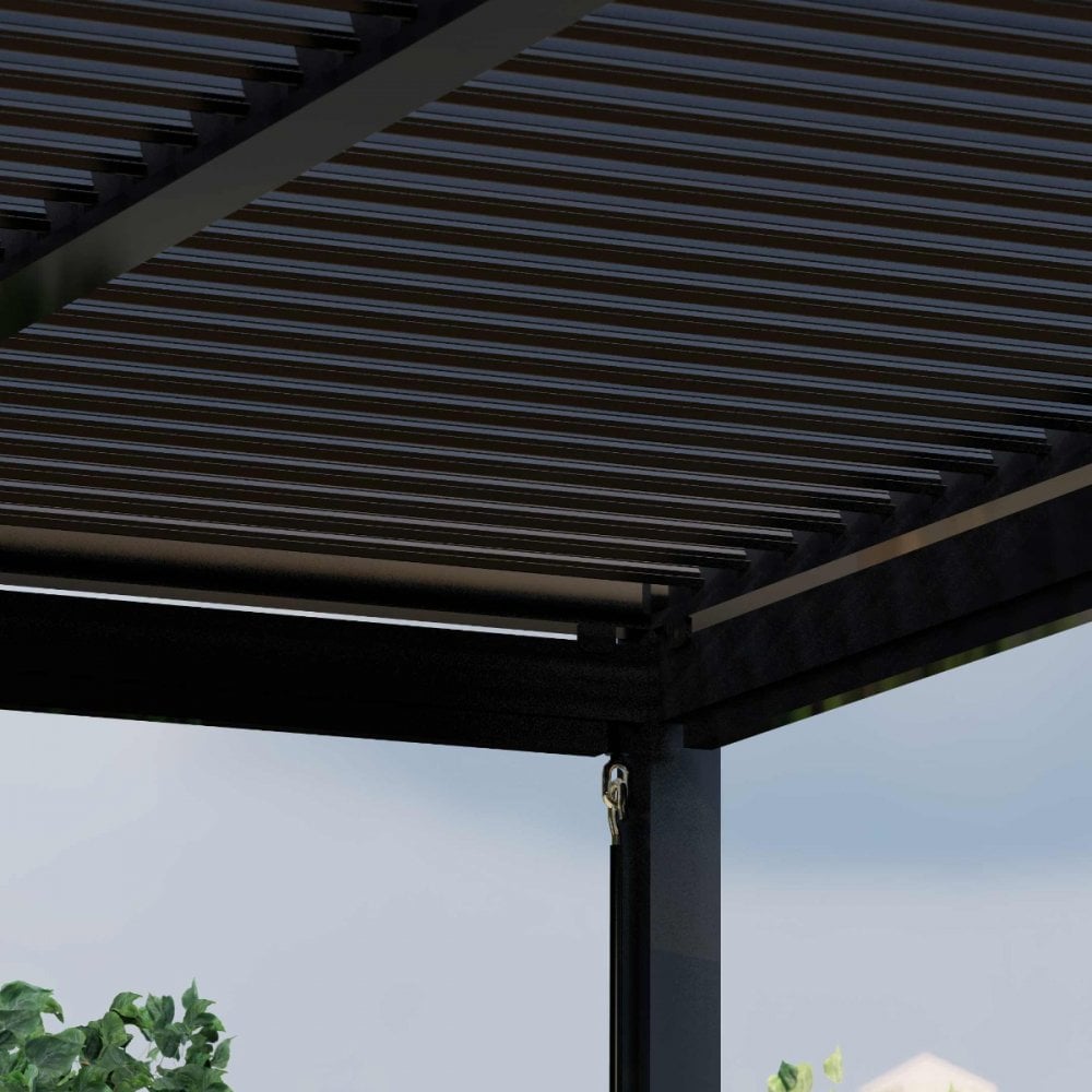 Como Pergola Aluminium Square 40x40 with 4 Drop Sides