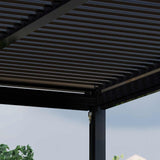 Como Pergola Aluminium Square 40x40 with 4 Drop Sides