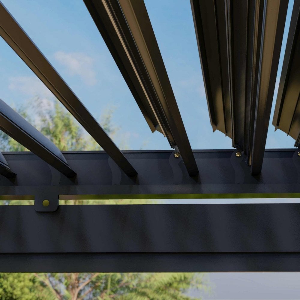 Como Pergola Aluminium Square 40x40 with 4 Drop Sides