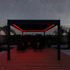Como Pergola Aluminium Square 40x40 with 4 Drop Sides