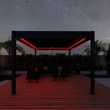 Como Pergola Aluminium Square 40x40 with 4 Drop Sides