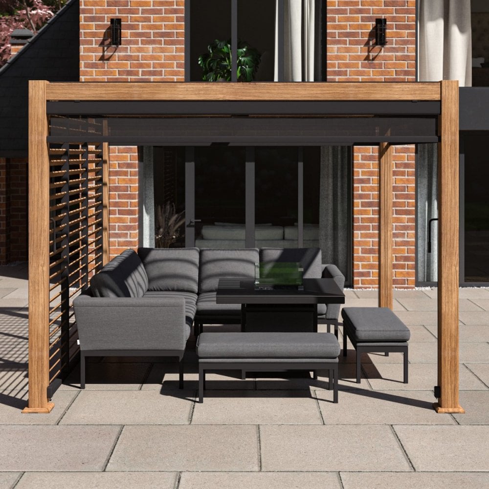 Como Pergola Aluminium Square 30x30 Frame Only