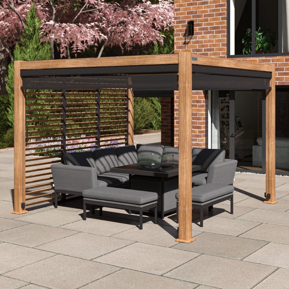 Como Pergola Aluminium Square 30x30 Frame Only