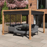 Como Pergola Aluminium Square 30x30 Frame Only