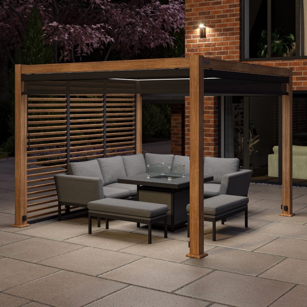 Como Pergola Aluminium Square 30x30 Frame Only