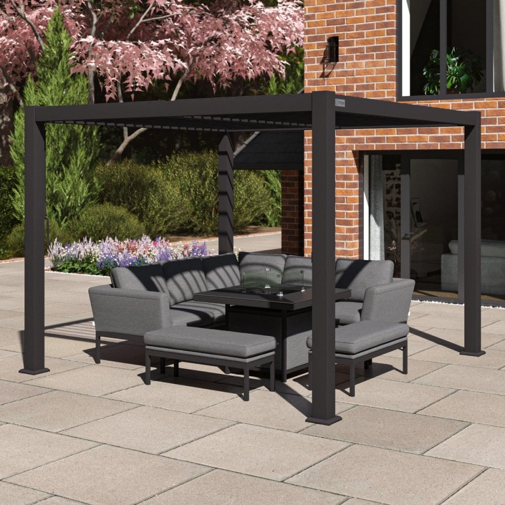 Como Pergola Aluminium Square 30x30 Frame Only