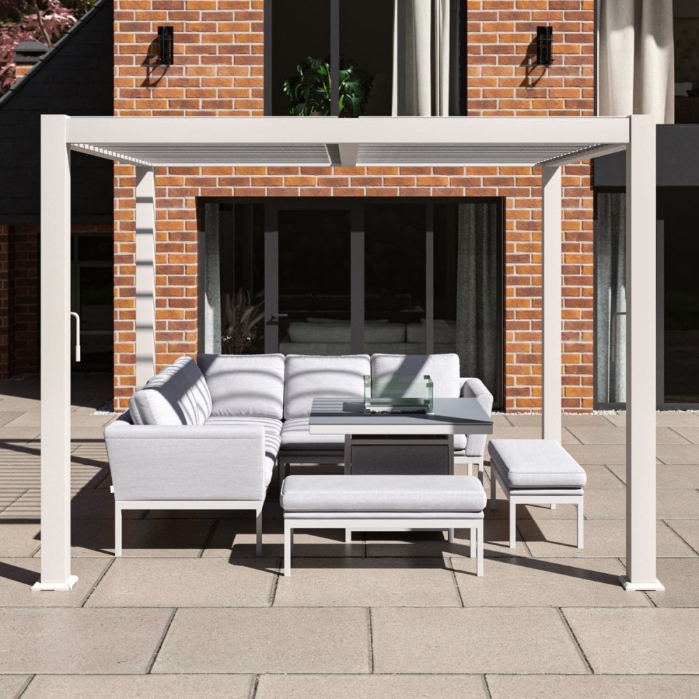 Como Pergola Aluminium Square 30x30 Frame Only