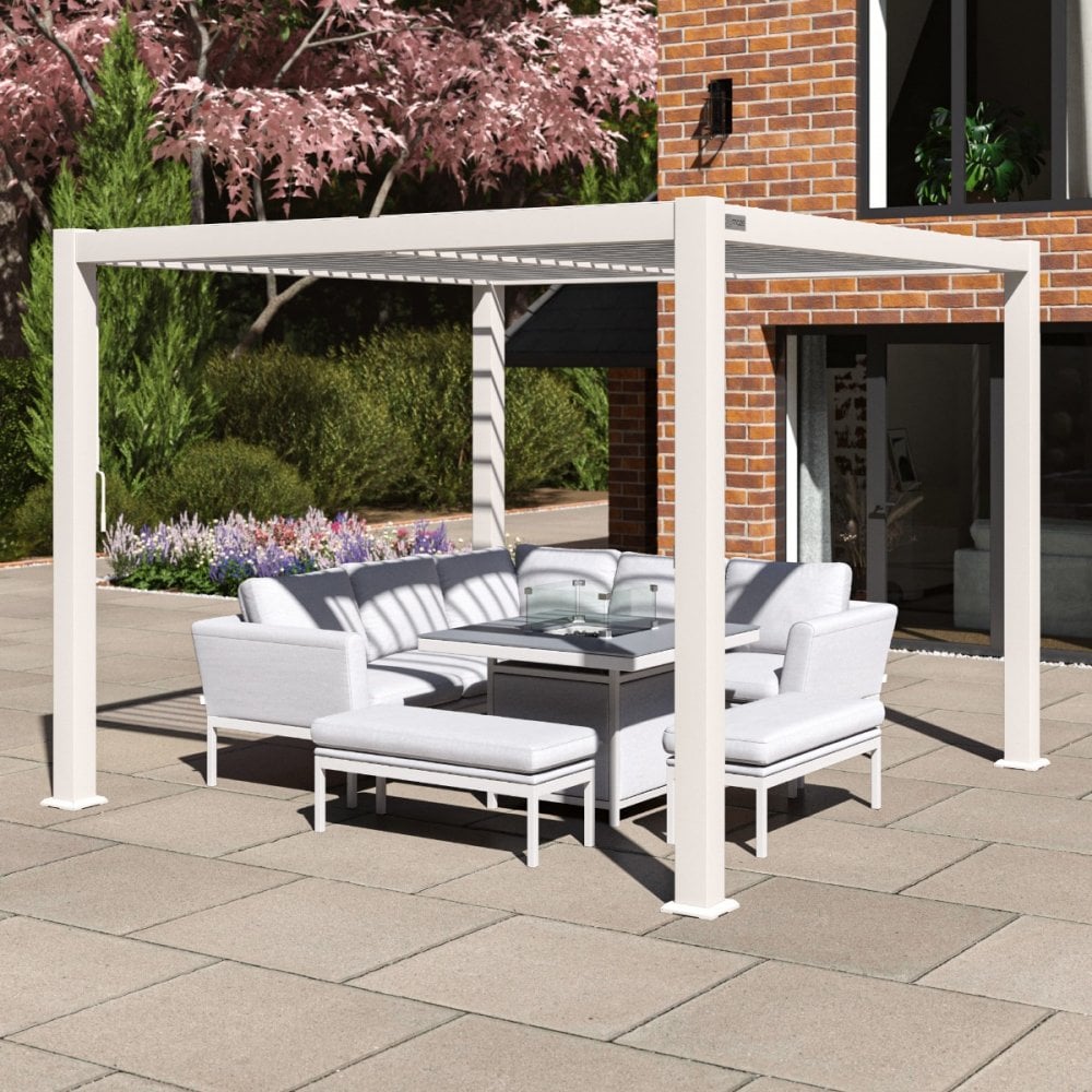 Como Pergola Aluminium Square 30x30 Frame Only