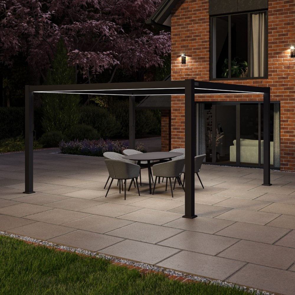 Como Pergola Aluminium Square 40x40 Frame Only