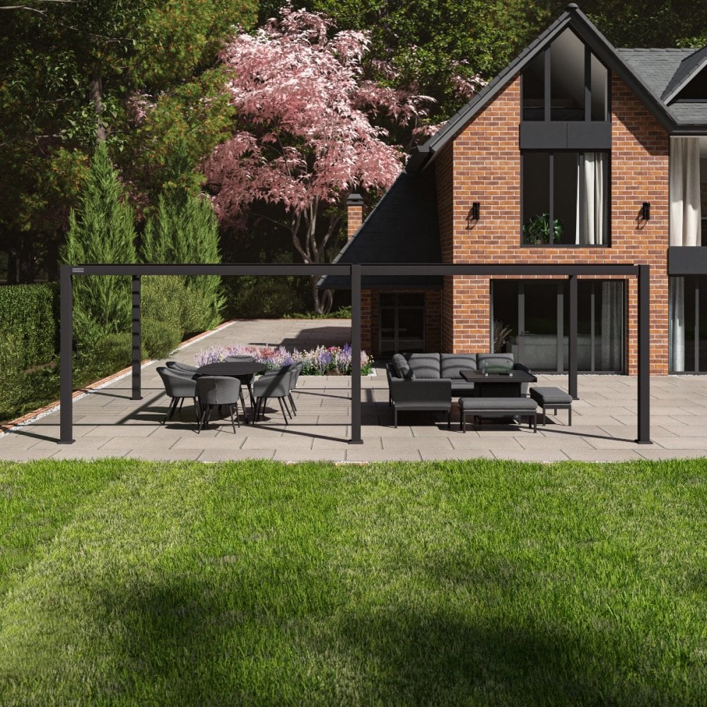 Como Pergola Aluminium 78x40 Frame Only / Grey