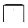 Como Pergola Aluminium Lean-to Wall 30x30 Frame Only / Grey