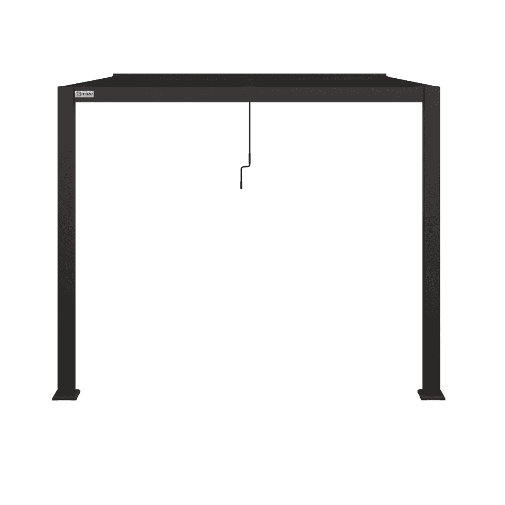 Como Pergola Aluminium Lean-to Wall 30x30 Frame Only / Grey