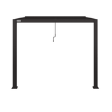 Como Pergola Aluminium Lean-to Wall 30x30 Frame Only / Grey