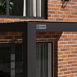 Como Pergola Aluminium Lean-to Wall 30x30 Frame Only / Grey