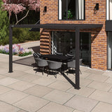 Como Pergola Aluminium Lean-to Wall 30x40 Frame Only / Grey