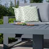 Amalfi Large Corner Dining Set with Rectangular Rising Table