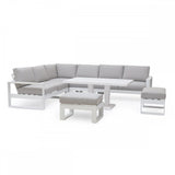 Amalfi Large Corner Dining Set with Rectangular Rising Table