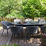 Ambition 8 Seat Oval Dining Set