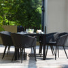 Ambition 8 Seat Rectangular Fire Pit Dining Set